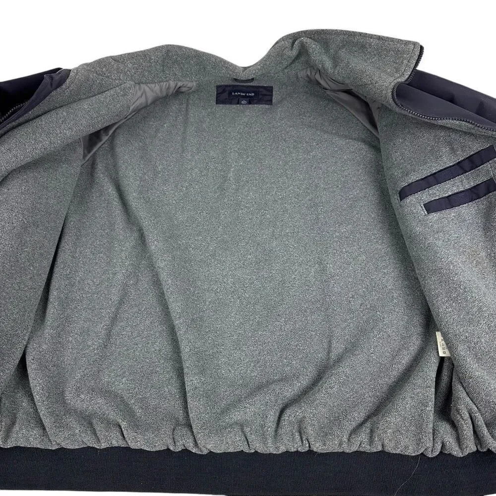 Lands End Navy Men’s Nylon Jacket size Large 42-44
